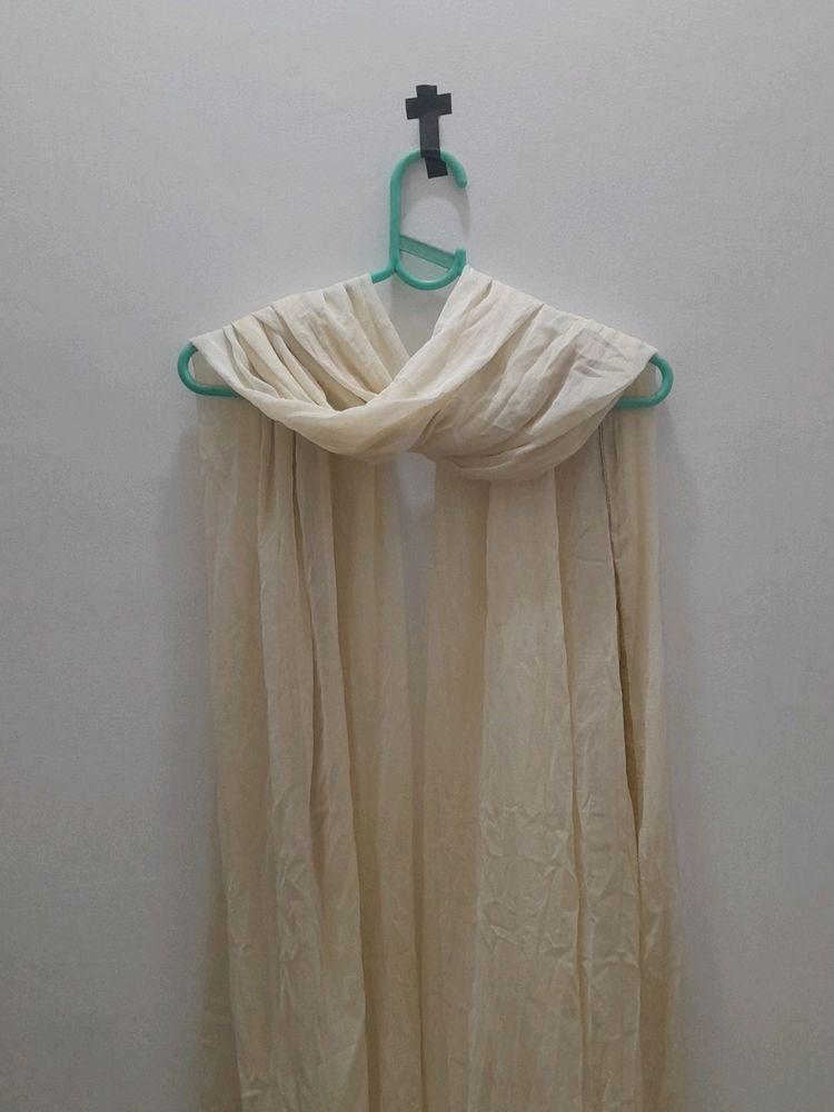 off white lace dupatta