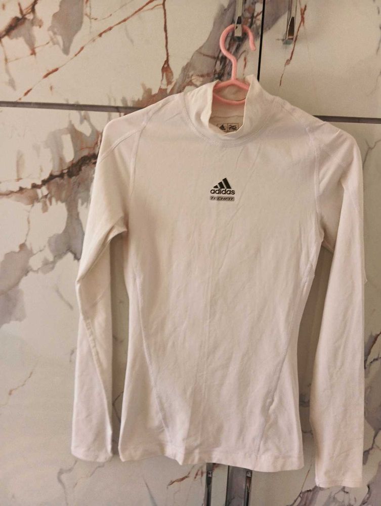 Adidas Mock Neck Long Sleeve Top