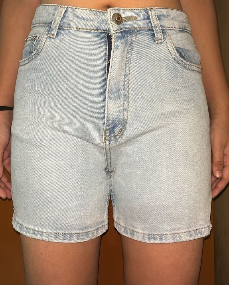 Light Wash Denim Shorts