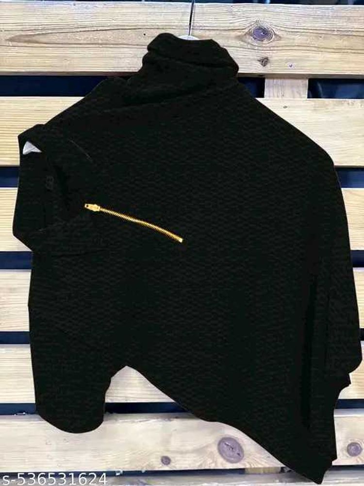 Stylish Black Knit Sweater