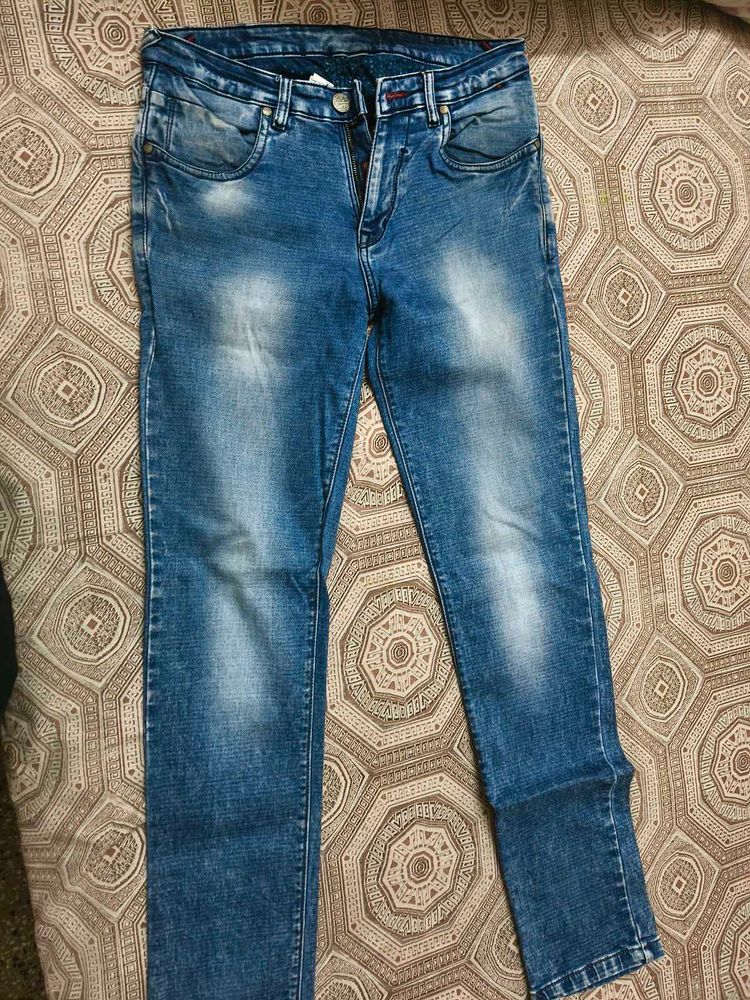 Cantabil Blue Denim Jeans in 34 waist