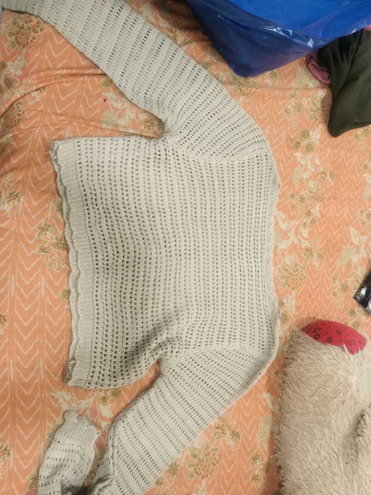 Crochet Knit Sweater