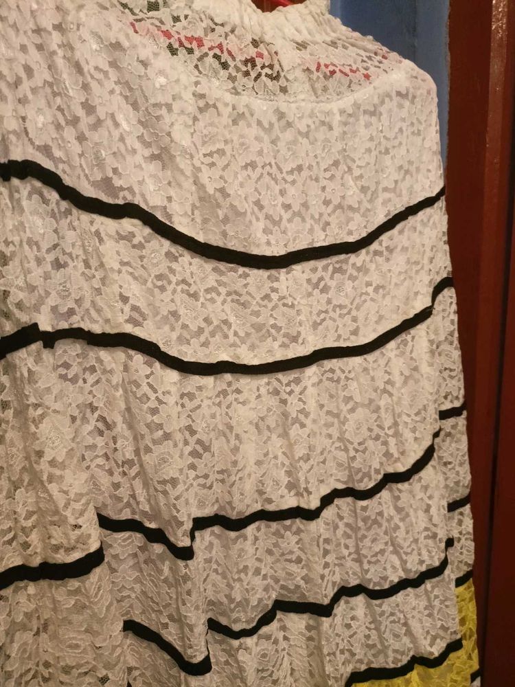 Beautiful White Long Skirt