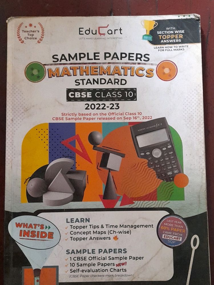 Educart Math (Standard) Sample Paper Class 10th