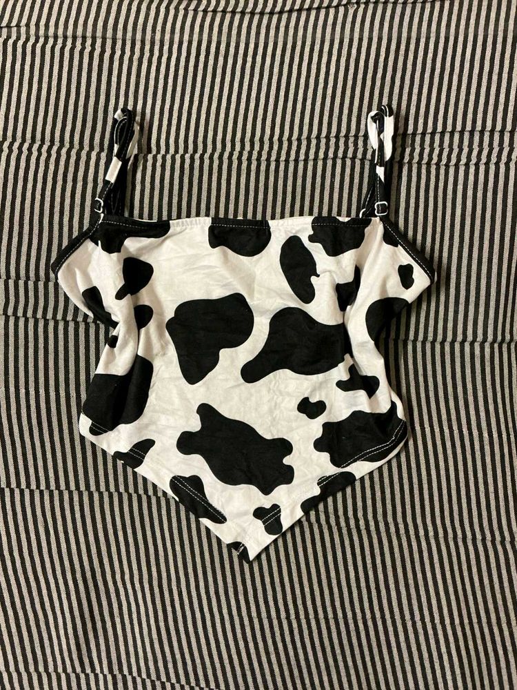 Cow Print Cami Top