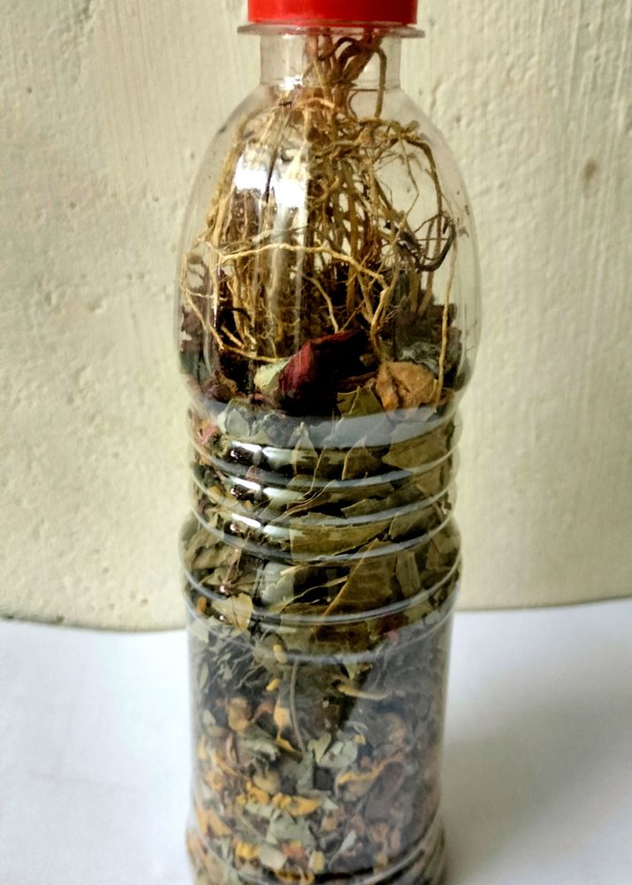 Roots and Herbs in Bottle