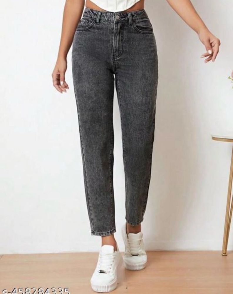 Stylish Gray Denim Jeans
