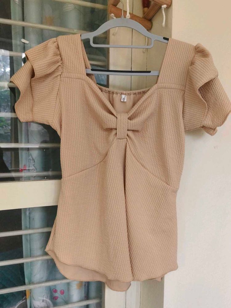 Cute Puff Sleeve Top
