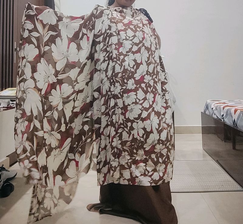 New Semi Crape Suit Febric