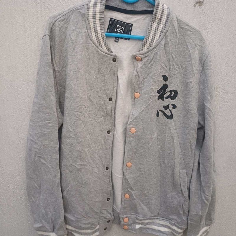 ✨️grey Varsity jack (no coins)