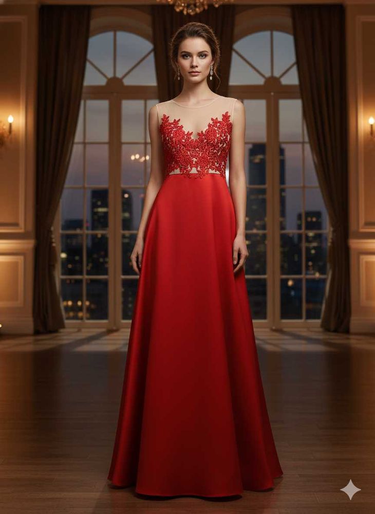 Elegant Red Gown