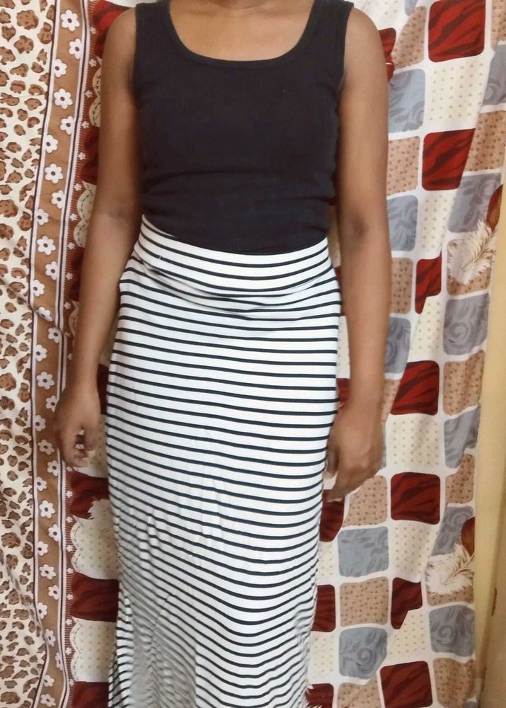 Striped Maxi Skirt