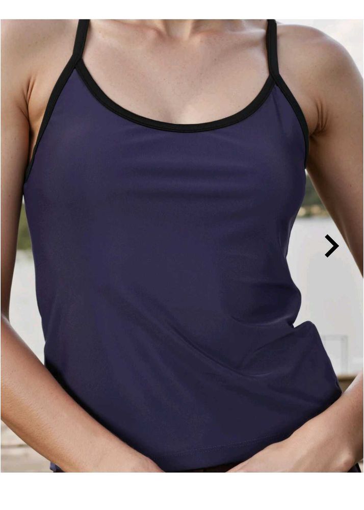 Shein Spaghetti Strap Racerback Fitted Crop Tank T