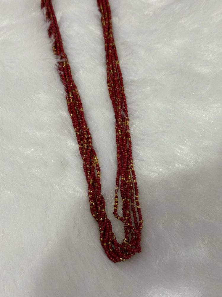 Red Beaded Necklace