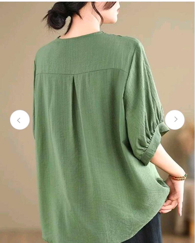 Green Casual Top