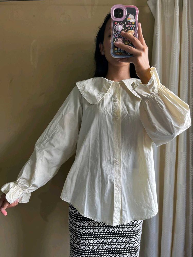 Peter Pan Collar Korean Top