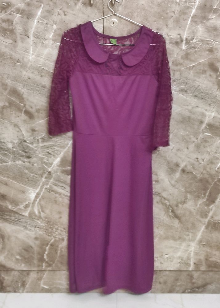 Purple Net Dress