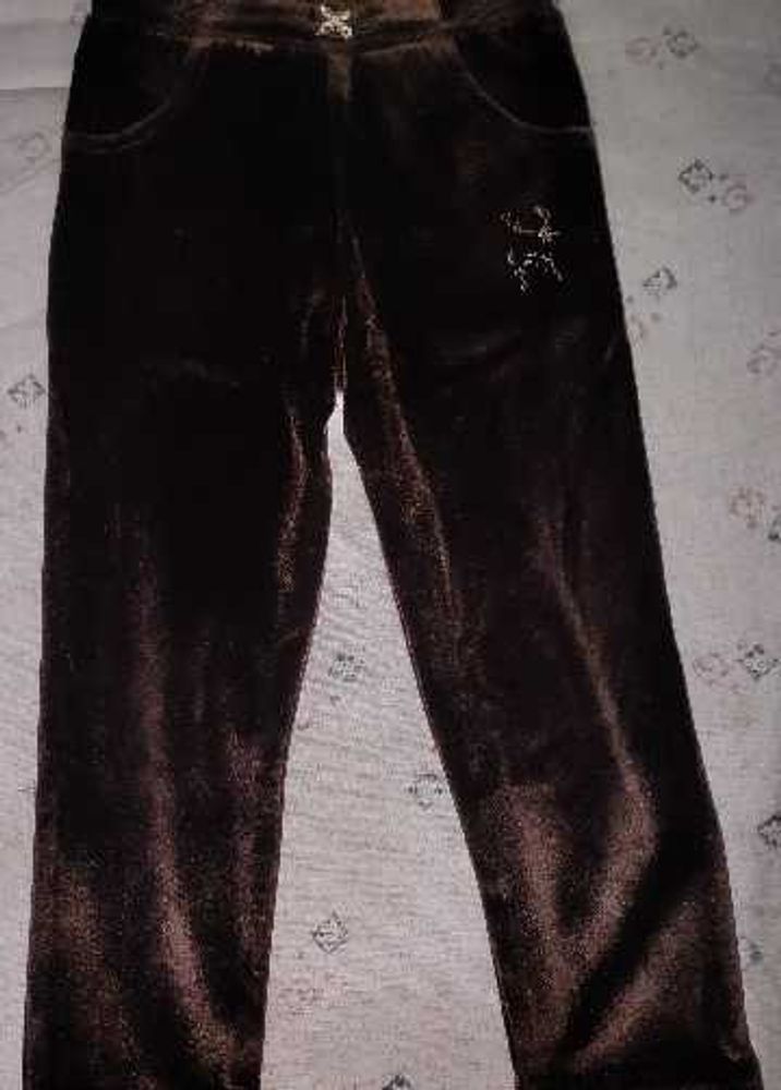 Brown Velvet Pants