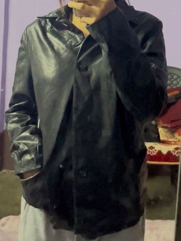 leather Black Jacket