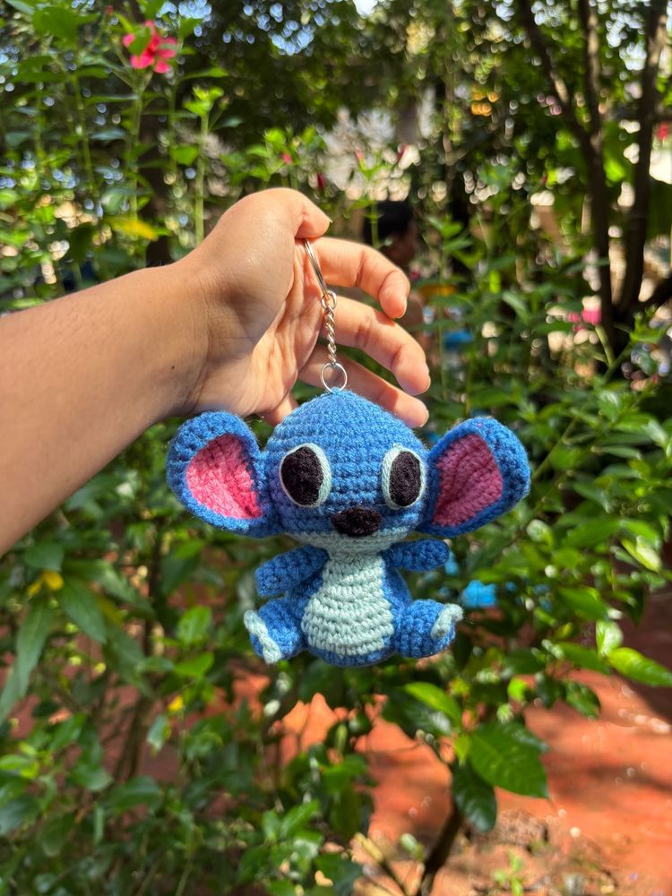 stitch crochet keychain