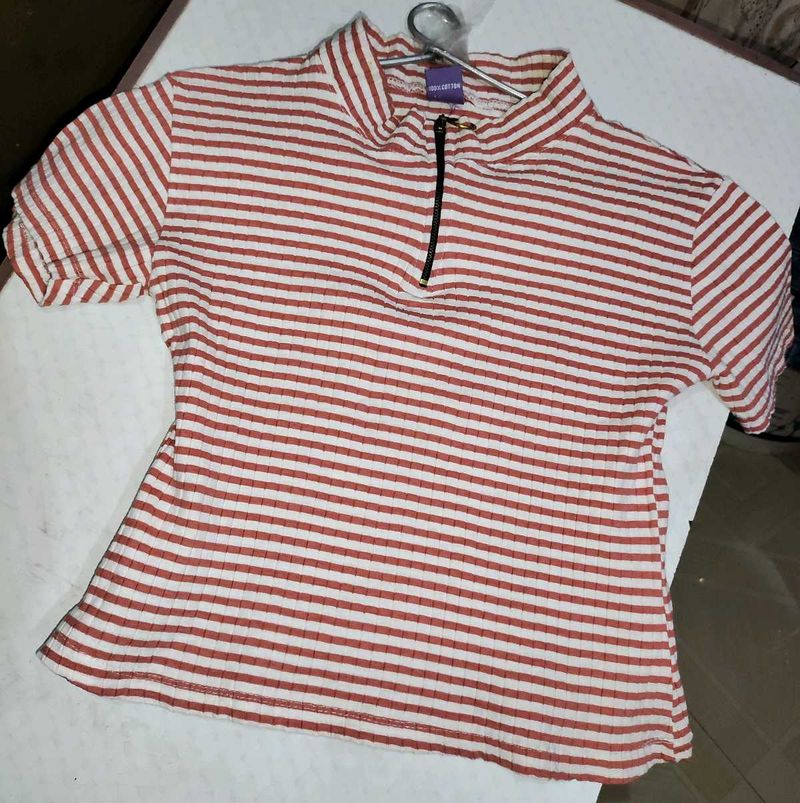 Women&#39;s Collar Neck Half Sleeve Regular Fit