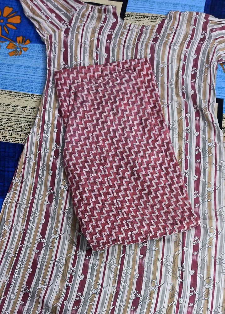 Striped Nighty with Matching Fabric