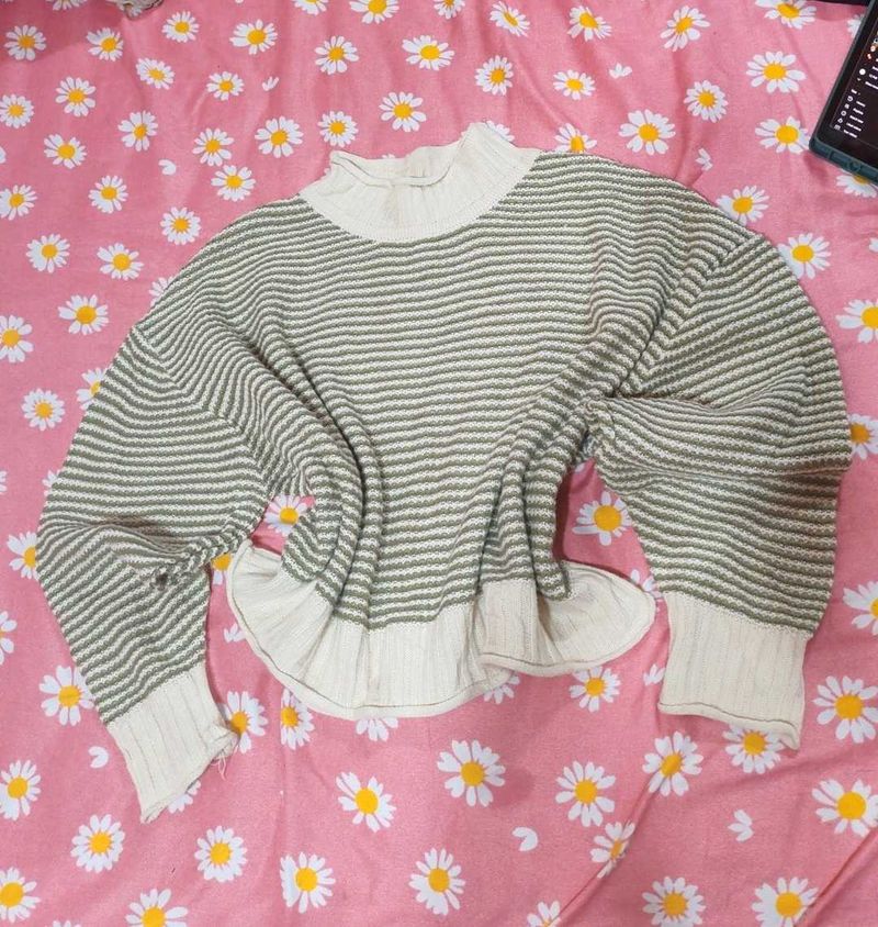 Striped Knit Sweater