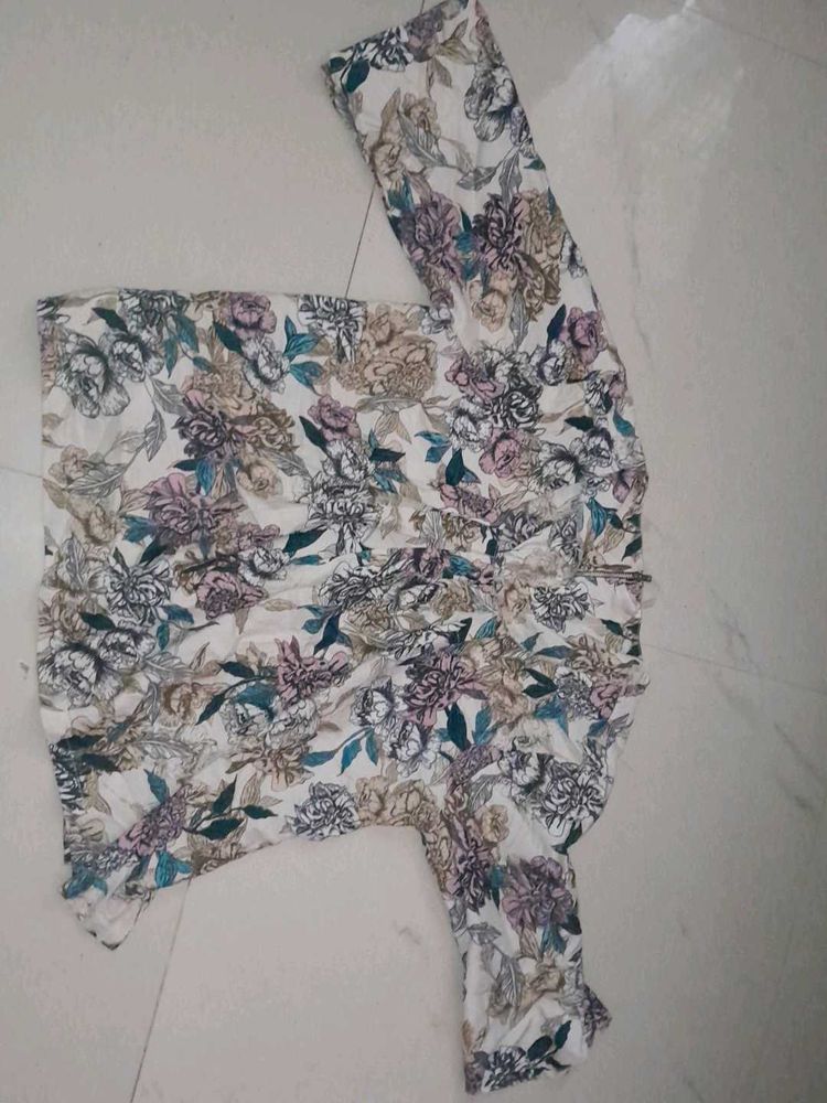 Crepe Xl Top Floral Printed
