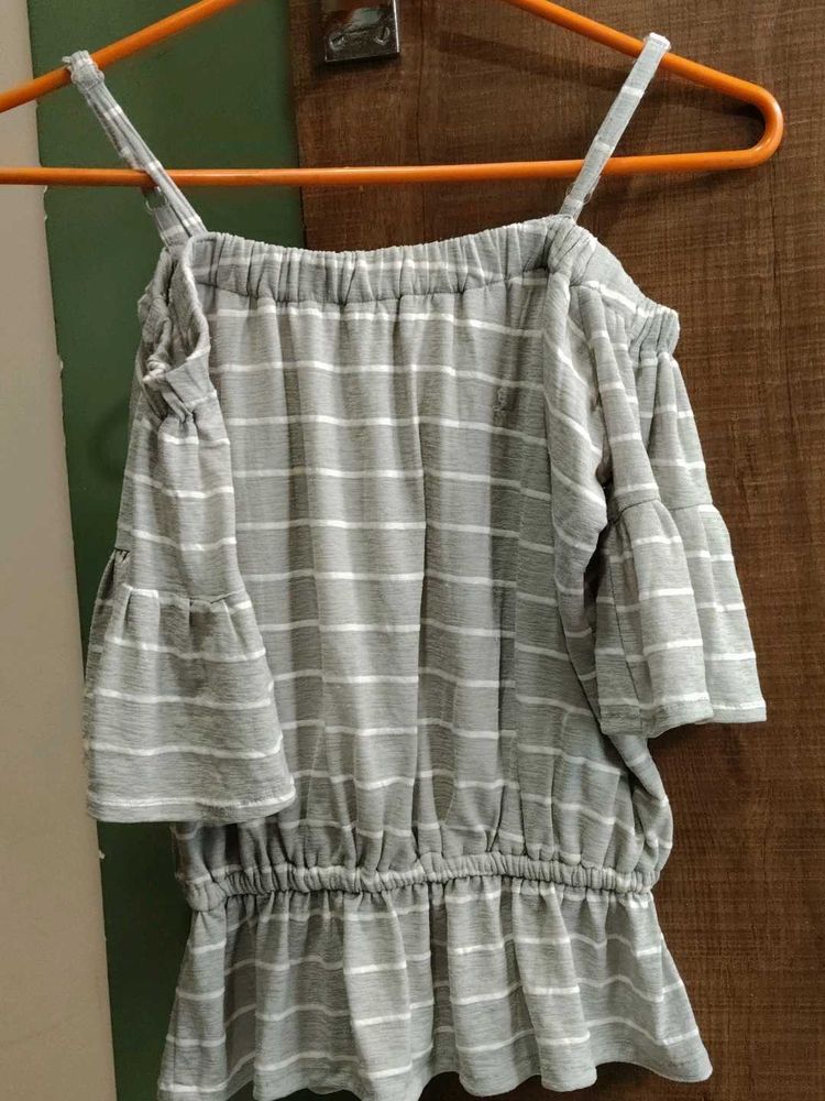 Striped Off-Shoulder Top