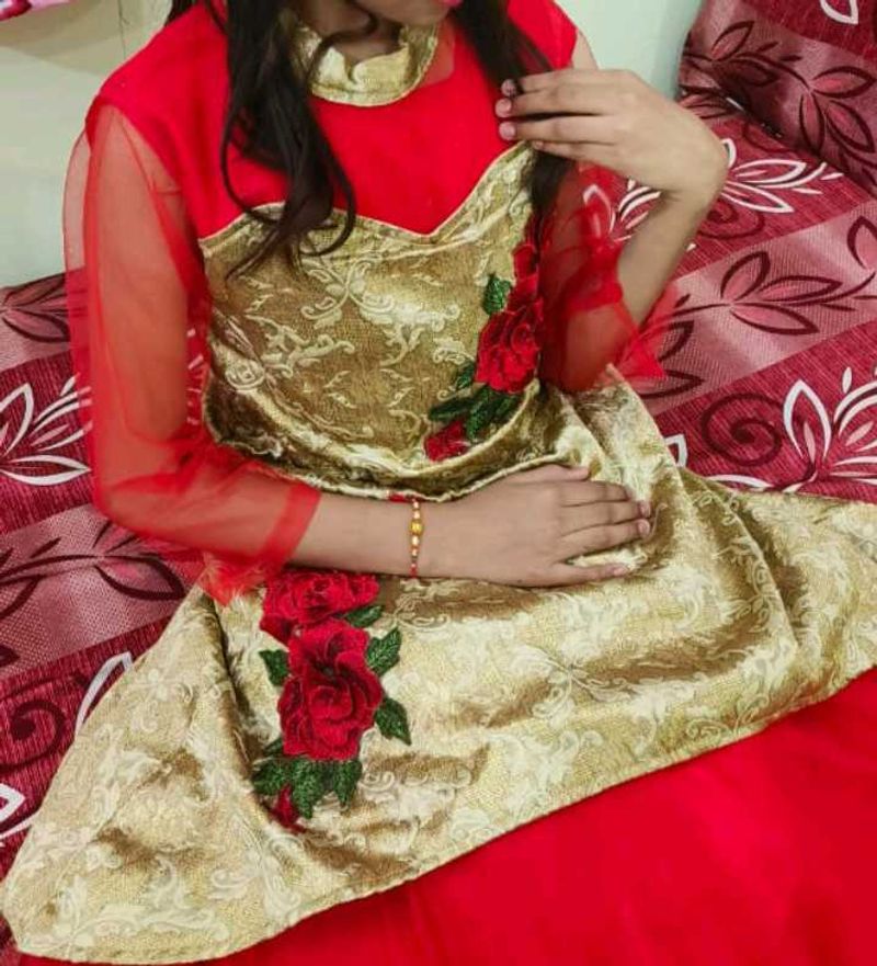 Heavy Flare Gown For Girl'