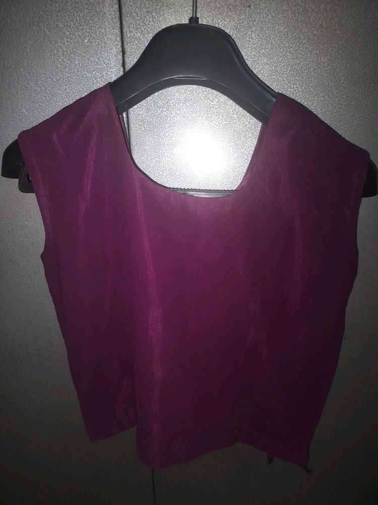 Crop Top Plazo Shrug