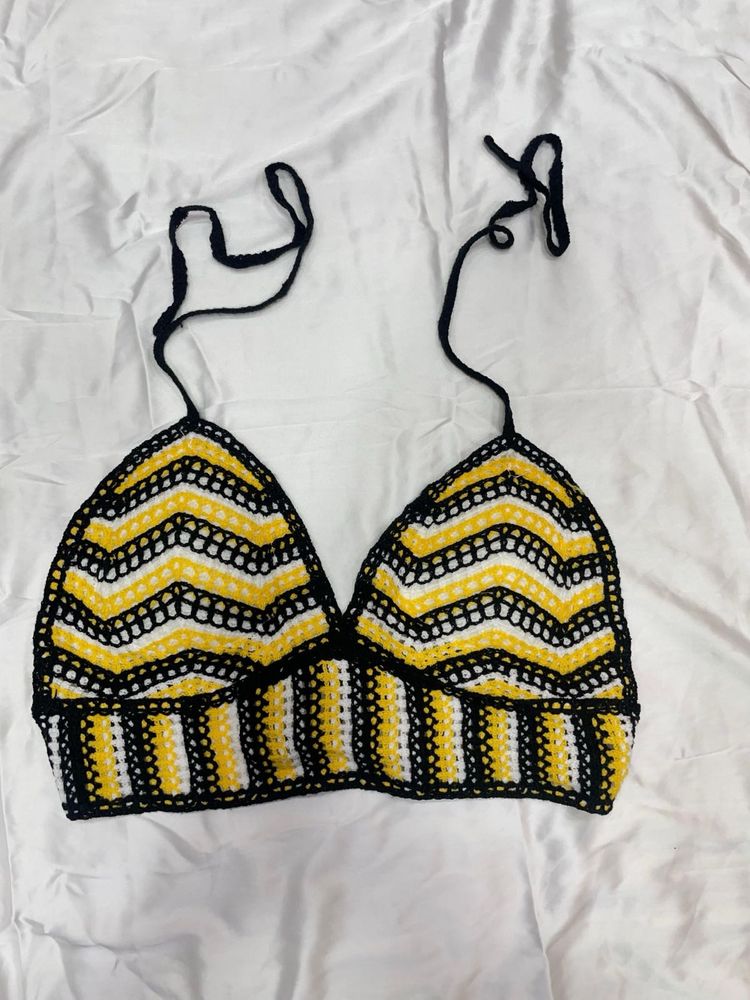 Crochet Bralette Top (Padded)
