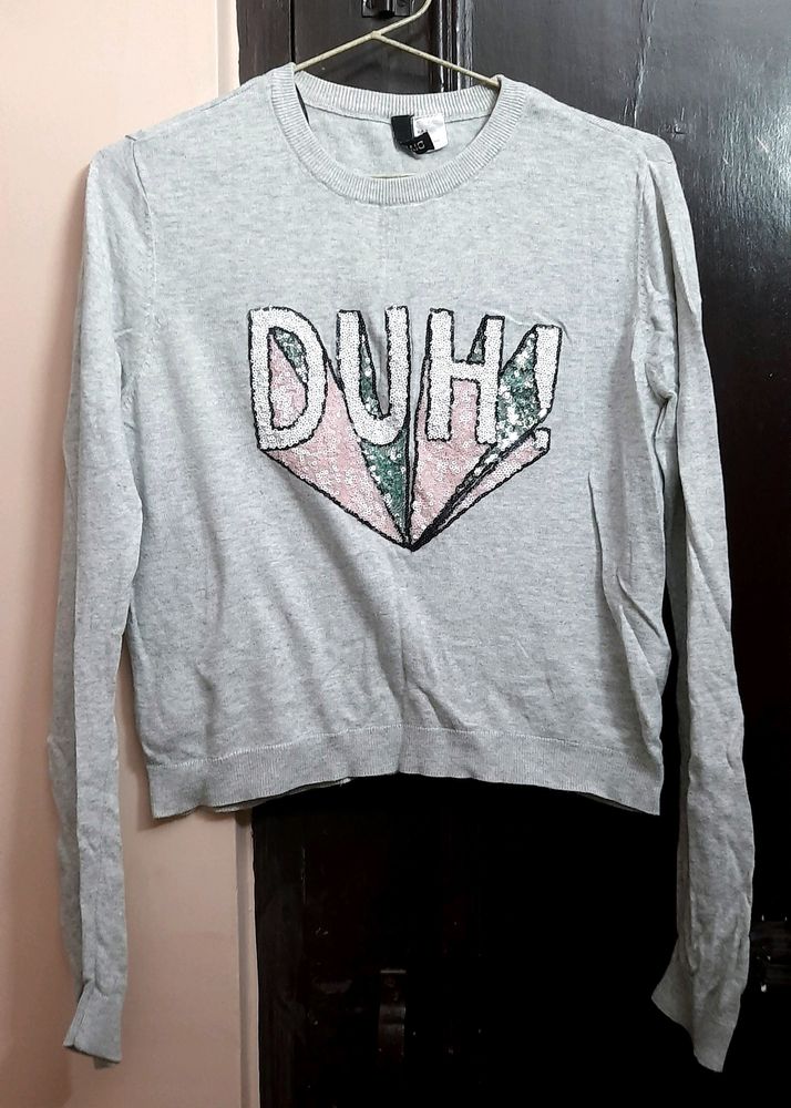 H&amp;M Duh Crop Sweater