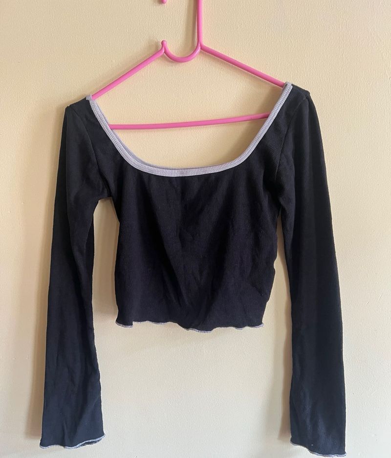 Black Long Sleeve Top