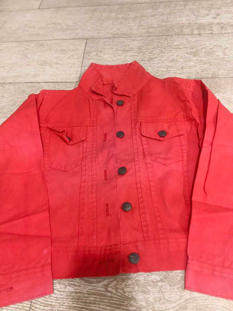 Red Denim Jacket