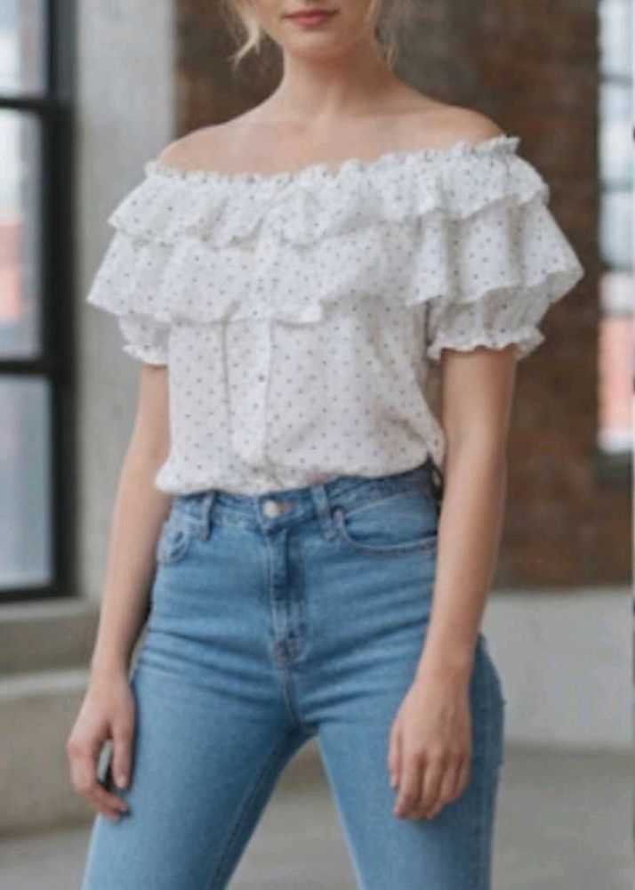Ruffled Off-Shoulder Top