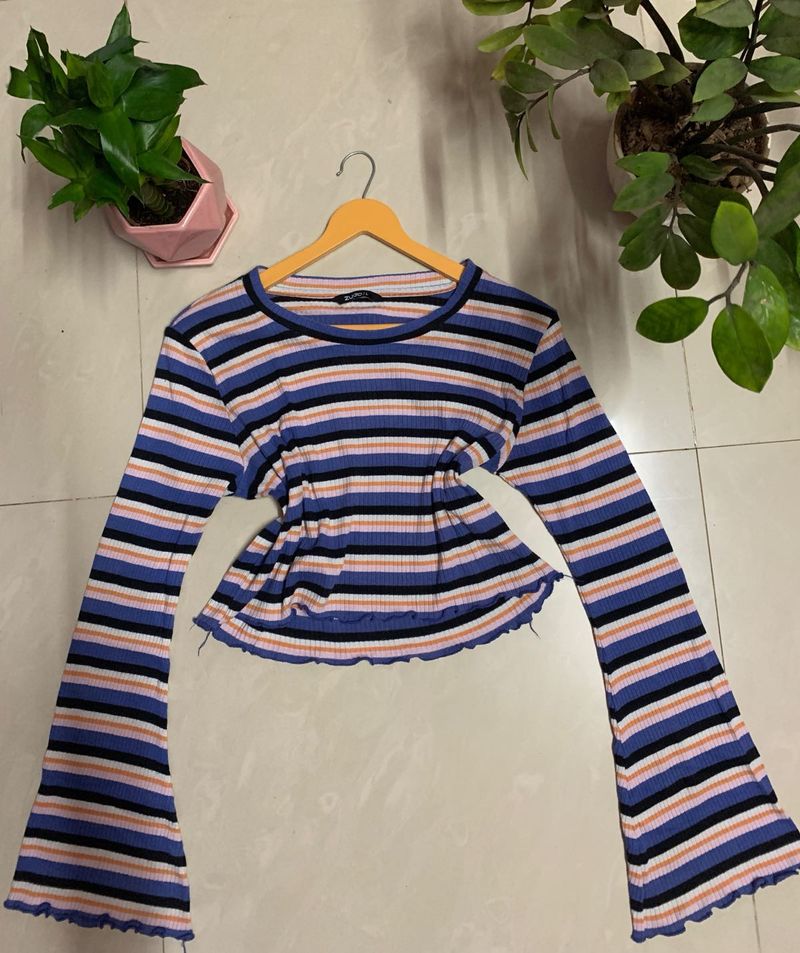 Striped Long Sleeve Top