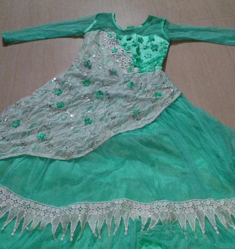 A Powder Blue Coloured Gown
