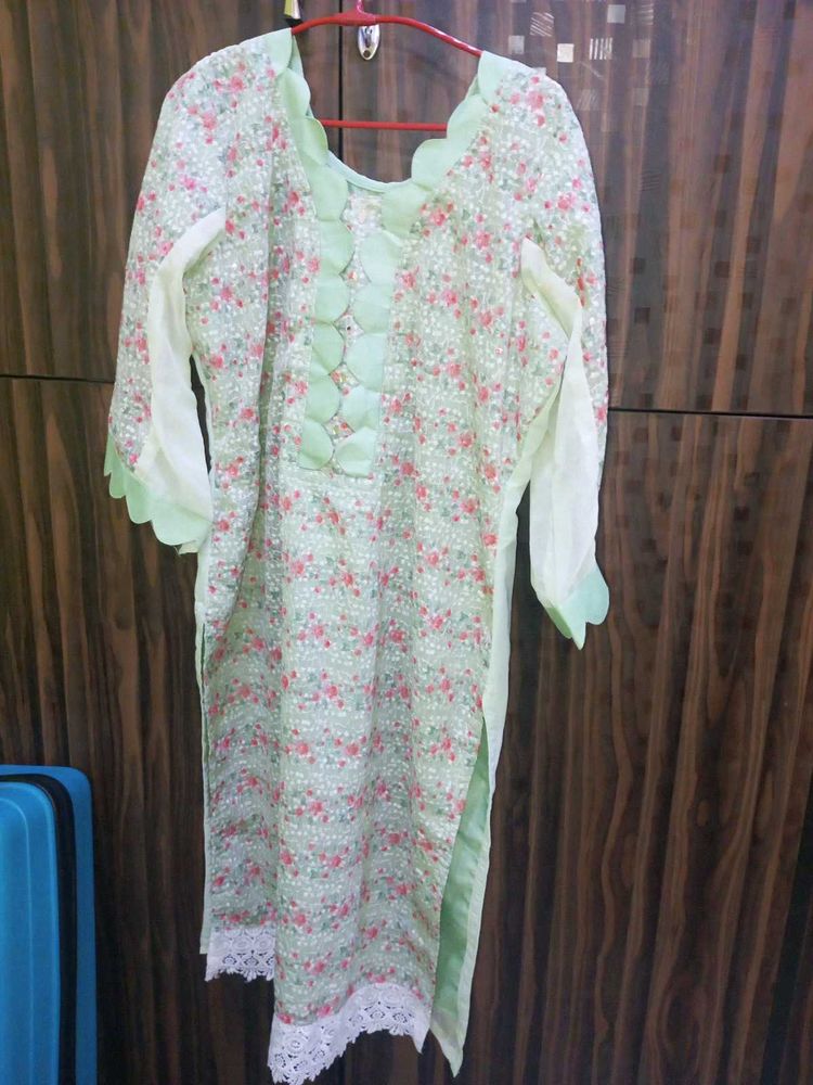 Georgette Karachi Embroidered Suit
