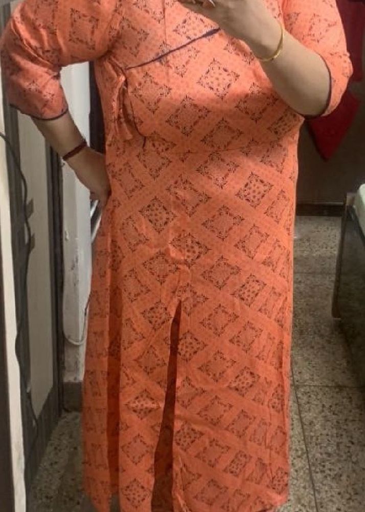 Side Slit A Line Kurta Set