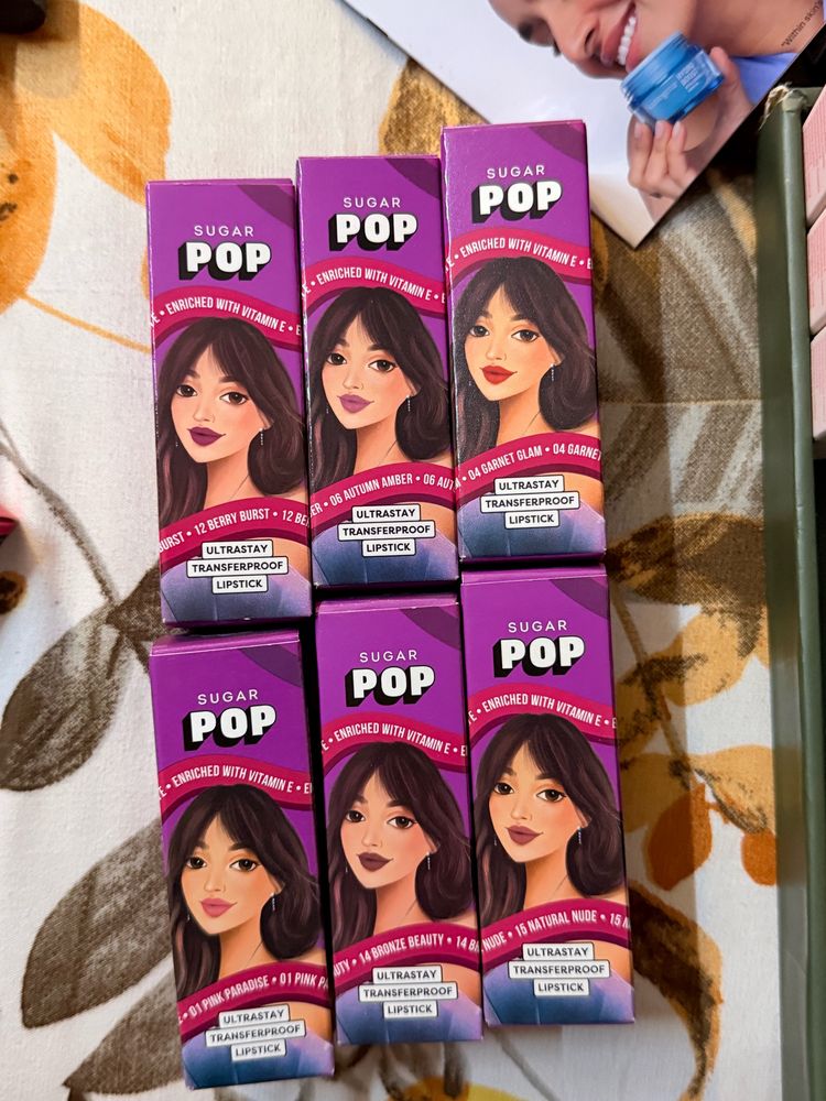 Sugar Pop Lipstick Combo Of 6