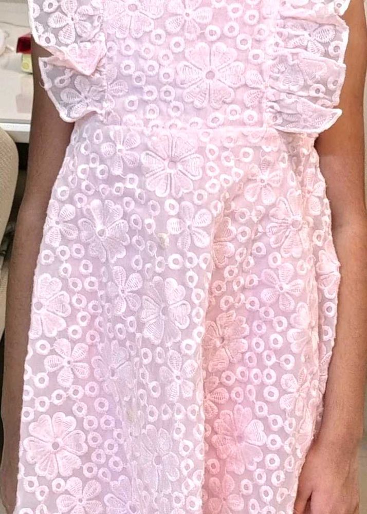 Cute Pink Floral Dress
