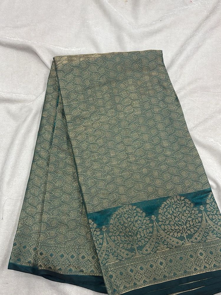 Elegant Green Patterned Saree