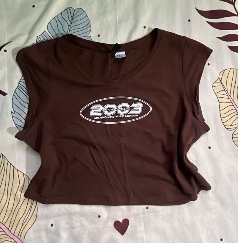 Brown Graphic Tee