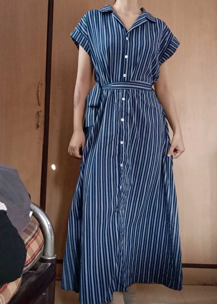 PRICE DROP-Striped Shirt Dress👗