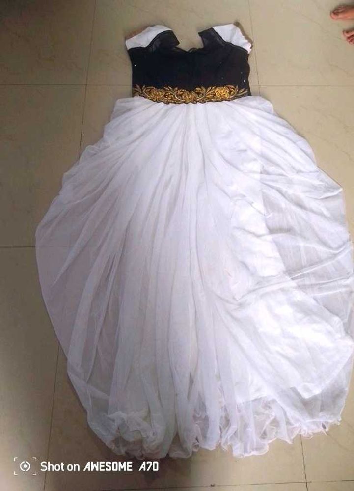 Elegant Black &amp; White Gown