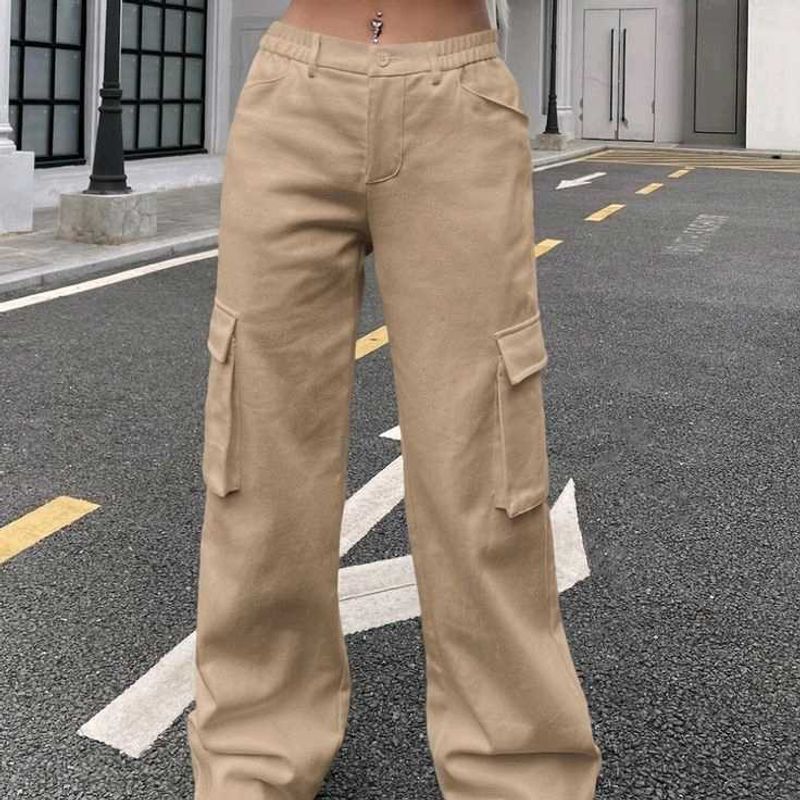 Beige Cargo Pants