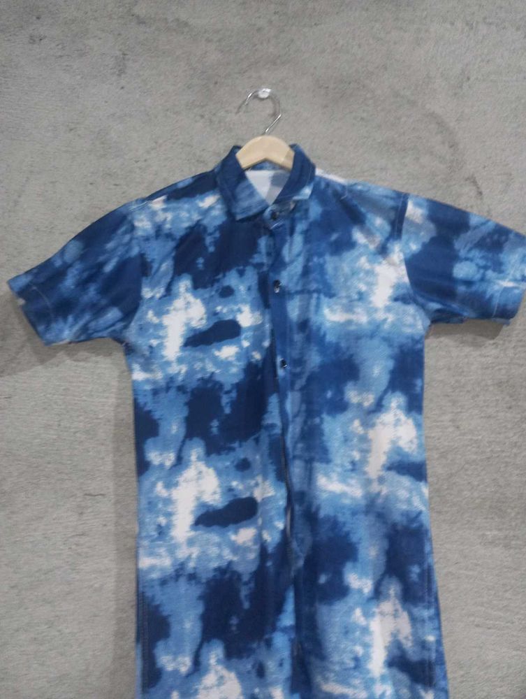 Tie-Dye Short Sleeve Shirt