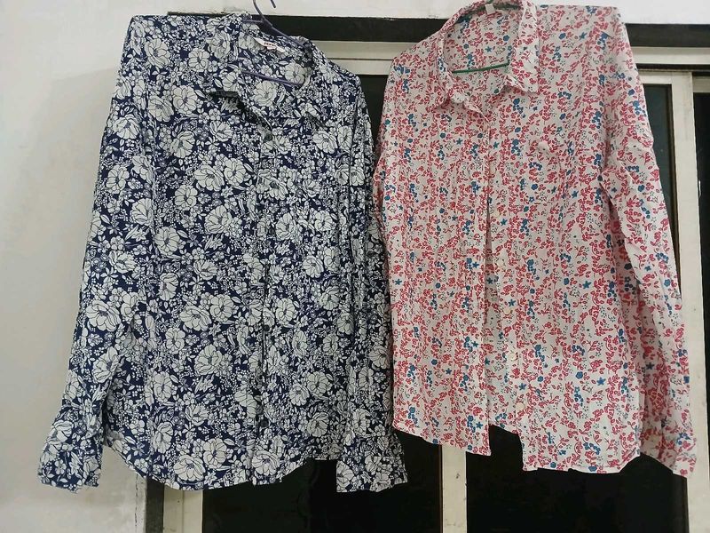 Combo Flower Printed Shirts