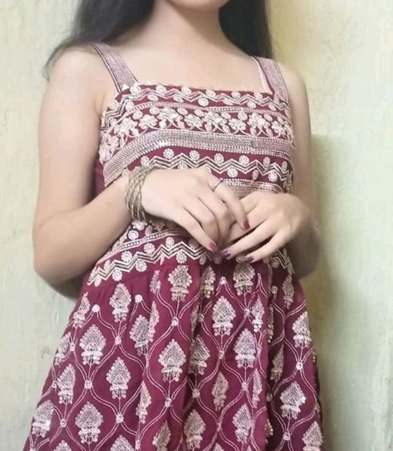 Maroon Sharara Set❤️.